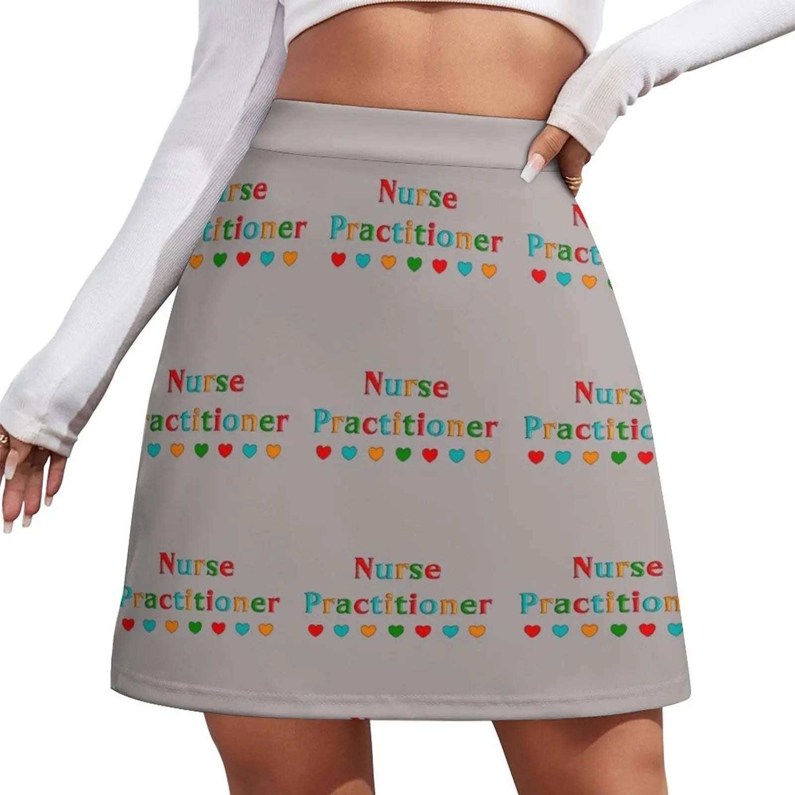 Nurse Practitioner Mini Skirt luxury clothes women novelty in clothes skirts women summer modest skirts for women White