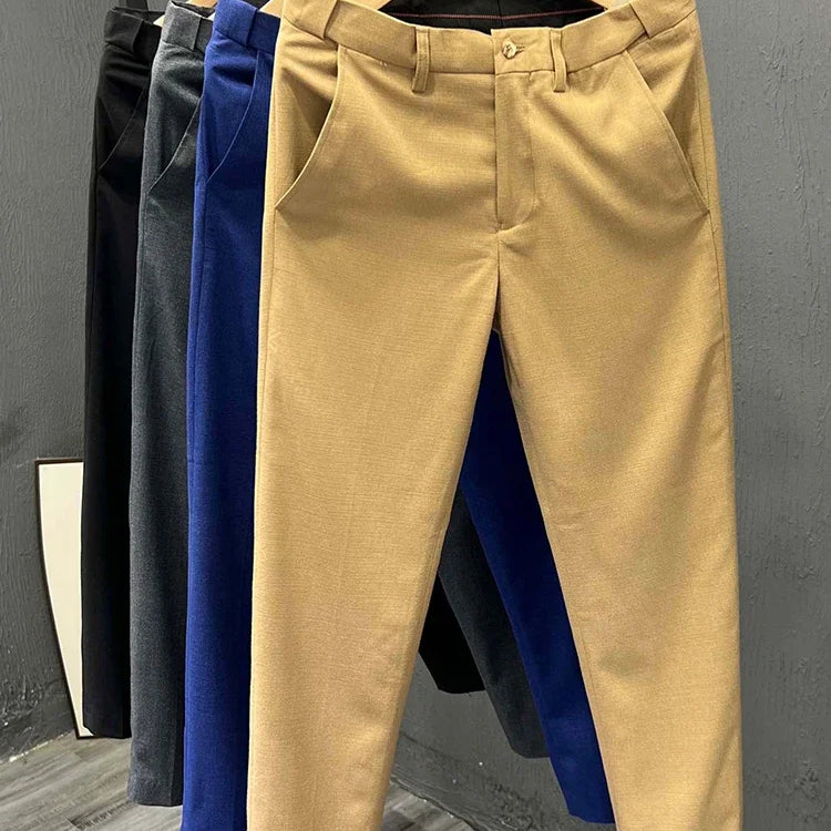 High Waist Office Elegant Slim 90cm Ankle-length Trousers Pencil Pants Women Spring Summer S-4xl Casual Formal Pantalones khaki