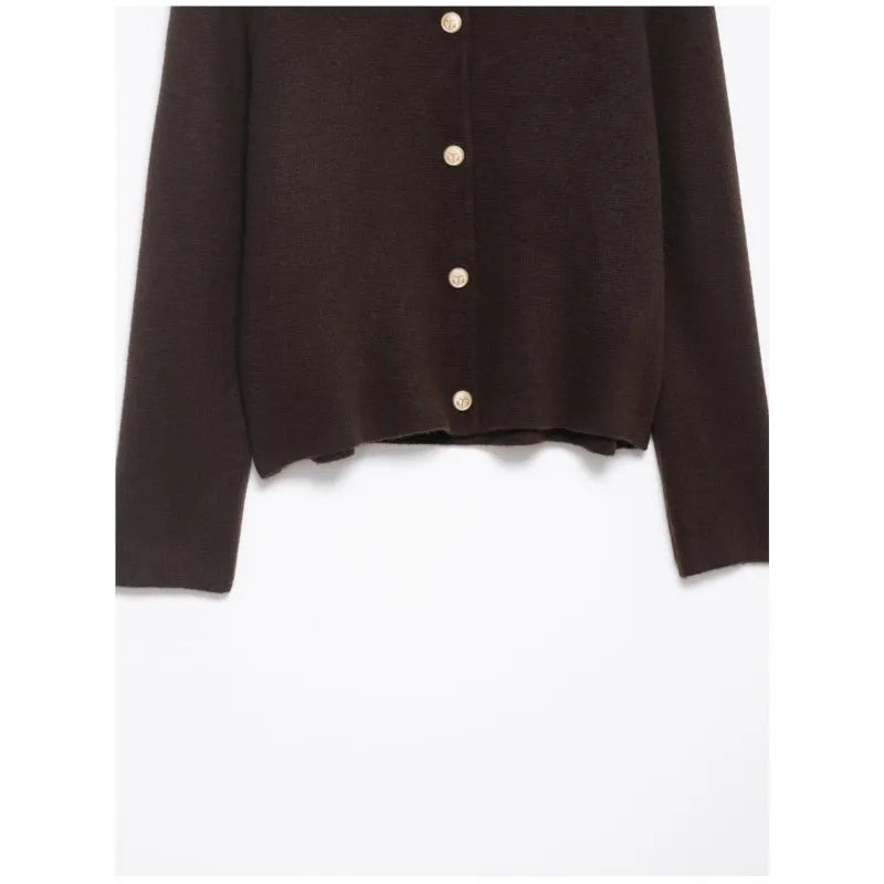 Autumn Winter Women Cardigan with Faux Fur Collar Casual Pocket Button Women's Coat Fashion Female Sweater Chic Elegant Tops