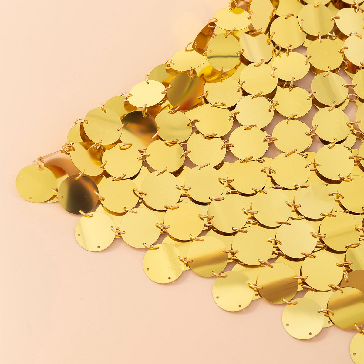 Sexy Acrylic Plastic Sequin Chest Bra Chain Dress Nightclub Party Show Festival Outfit Dance Costume Stage Wear Body Jewelry New