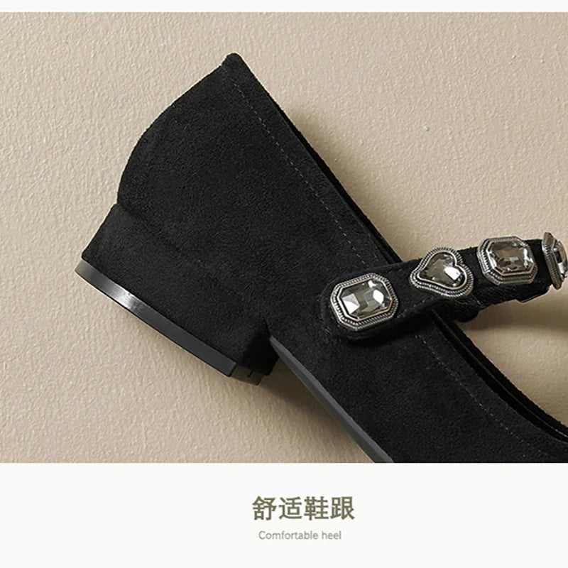 New spring women's shoes Leopard print design Mary Jane shoes Women's casual high heels and boat shoes Office and party wear