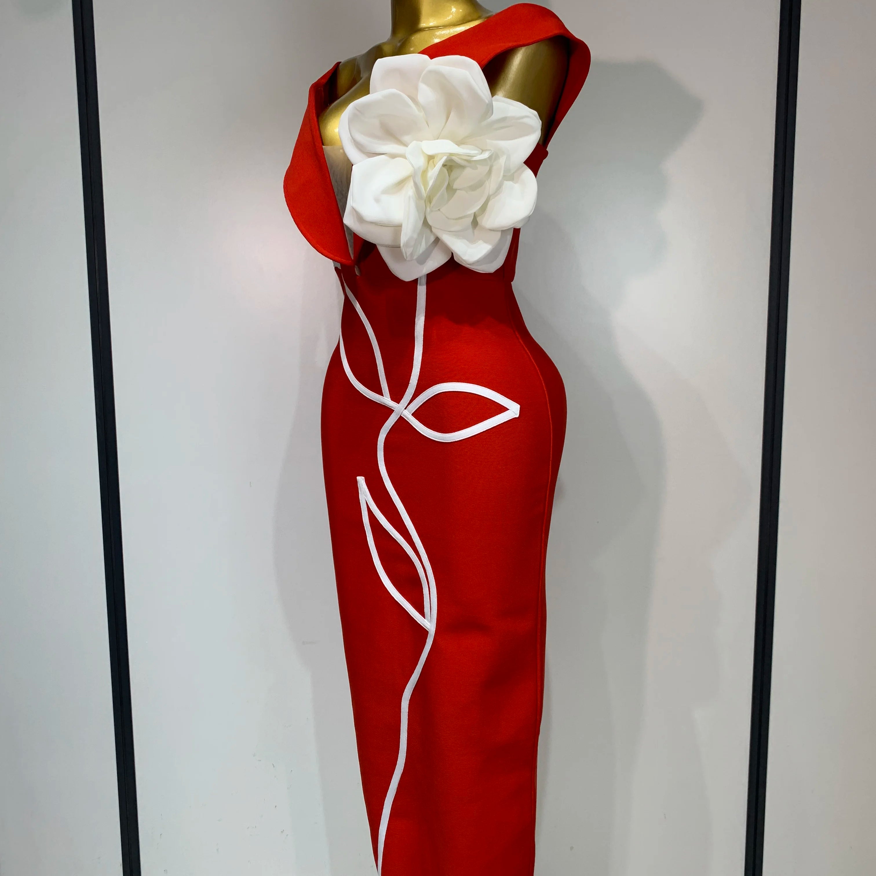 Sexy Off Shoulder Backless Bodycon Bandage Dress Celebrity Elegant Evening Party Bithday Celebrate Outfit Wedding Guest Gown