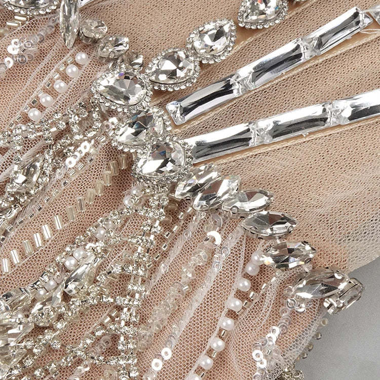 Glamorous Silver Sequin Spaghetti Strap Maxi Dress Gown with Cut-Out Detail and High Slit for Red-Carpet Galas