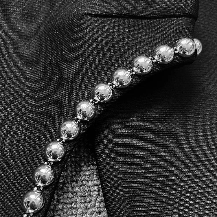 2022 Winter Black Dress Women Sexy Hollow Out High Slit Fashion Party Wear Bandage Dress With Long Sleeve