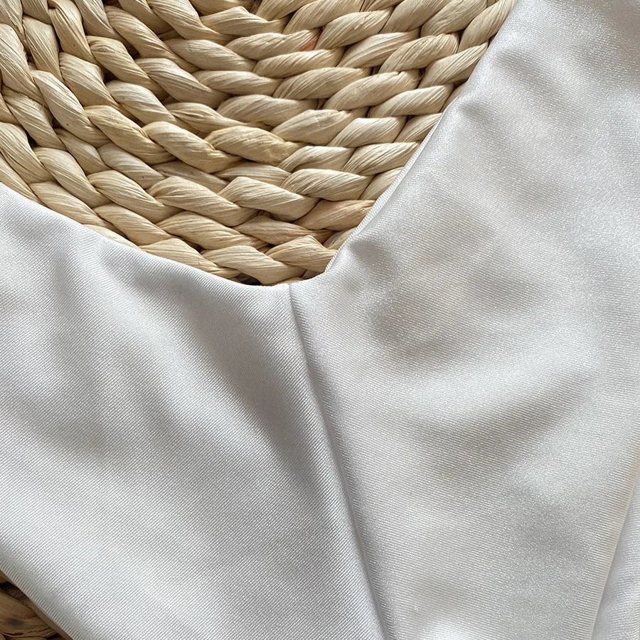 Push Up Bikini Sexy Women Bar Swimsuit Female Swimwear Bikini Set Brazilian Biquini Swimming Suit White Shiny Beachwear