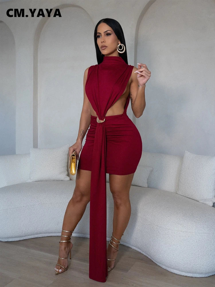 Women O-neck Ruched Stacked Bodycon Midi Mini Dress 2025 Summer Birthday Evening Party Club Vestidos Sexy Chic Dresses