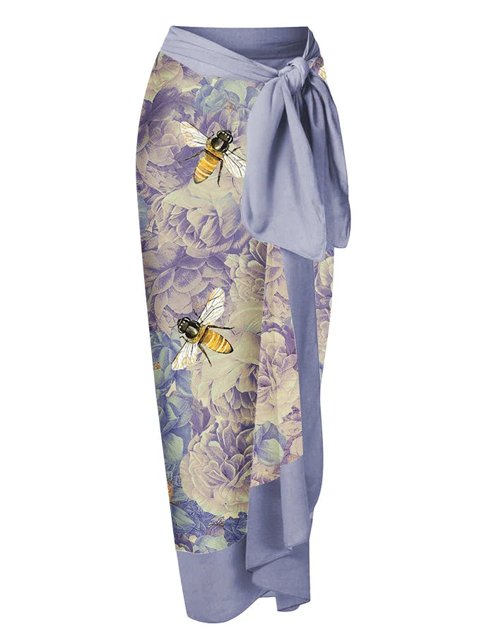 Bikini Set Sexy Petal Trim One Piece Swimsuits and Cover Ups Holiday Beach Dress Push Summer Beachwear Backless Swimwear Luxury PURPLE