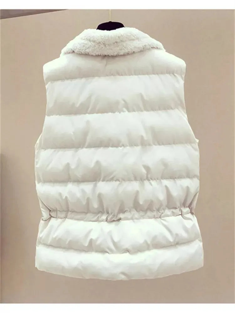 Winter New Warm Sweater 3 piece set Women Korean Fashion Sweet Heart-shaped beaded Sweater +Lamb wool vest +Pants Suits