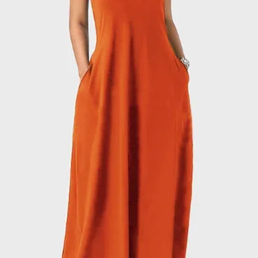 European and American Women's Cross border Summer New Product Solid Color Sexy Deep V Sling Dress juse