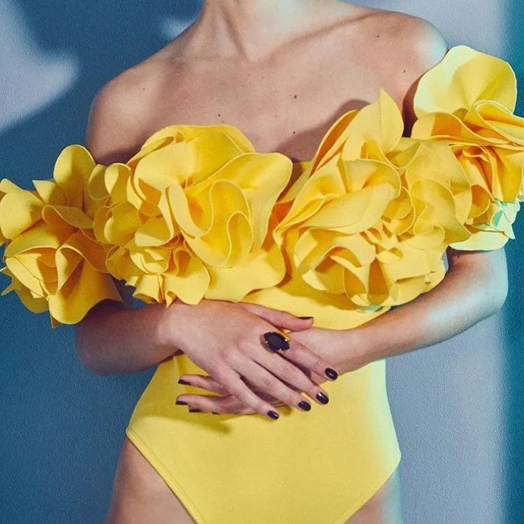 Solid Patchwork Appliques Jumpsuit For Women Slash Neck Sleeveless High Waist Slimming Jumpsuits Female Fashion New