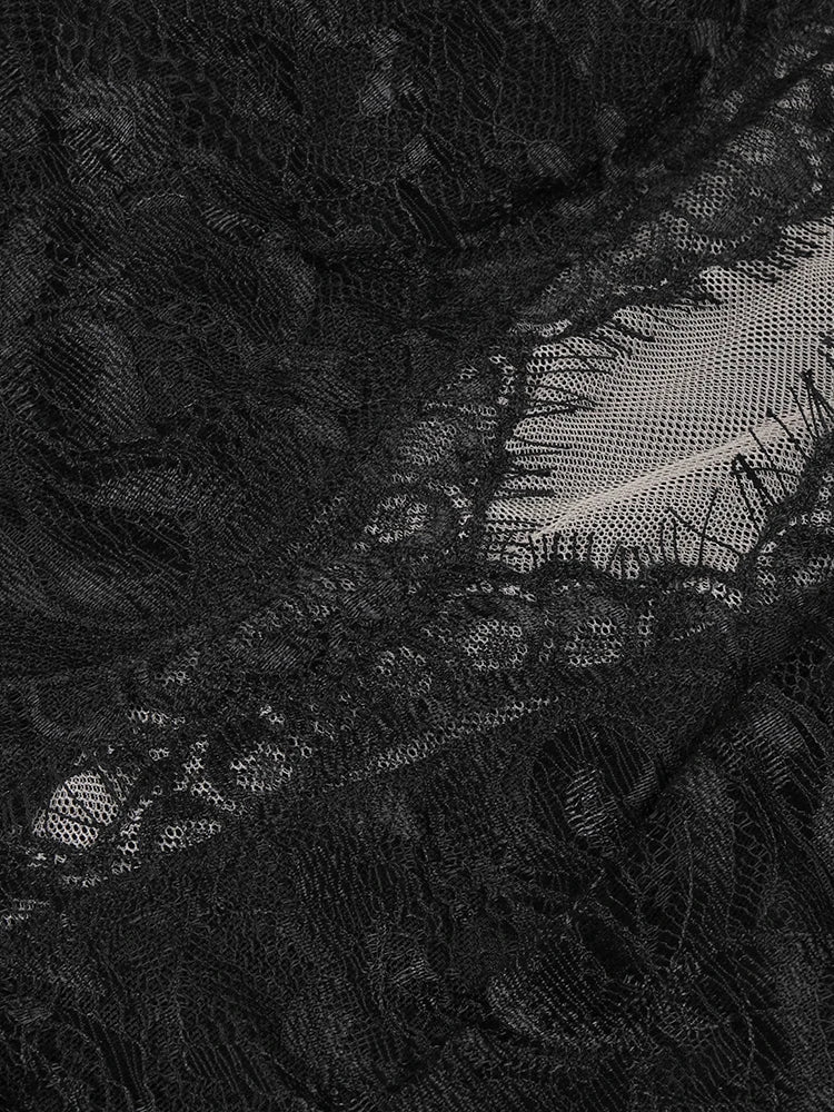 Alluring Black Sequin Deep V Neck Backless Lace Design Mermaid Dress for Party Dinner Evening Gown