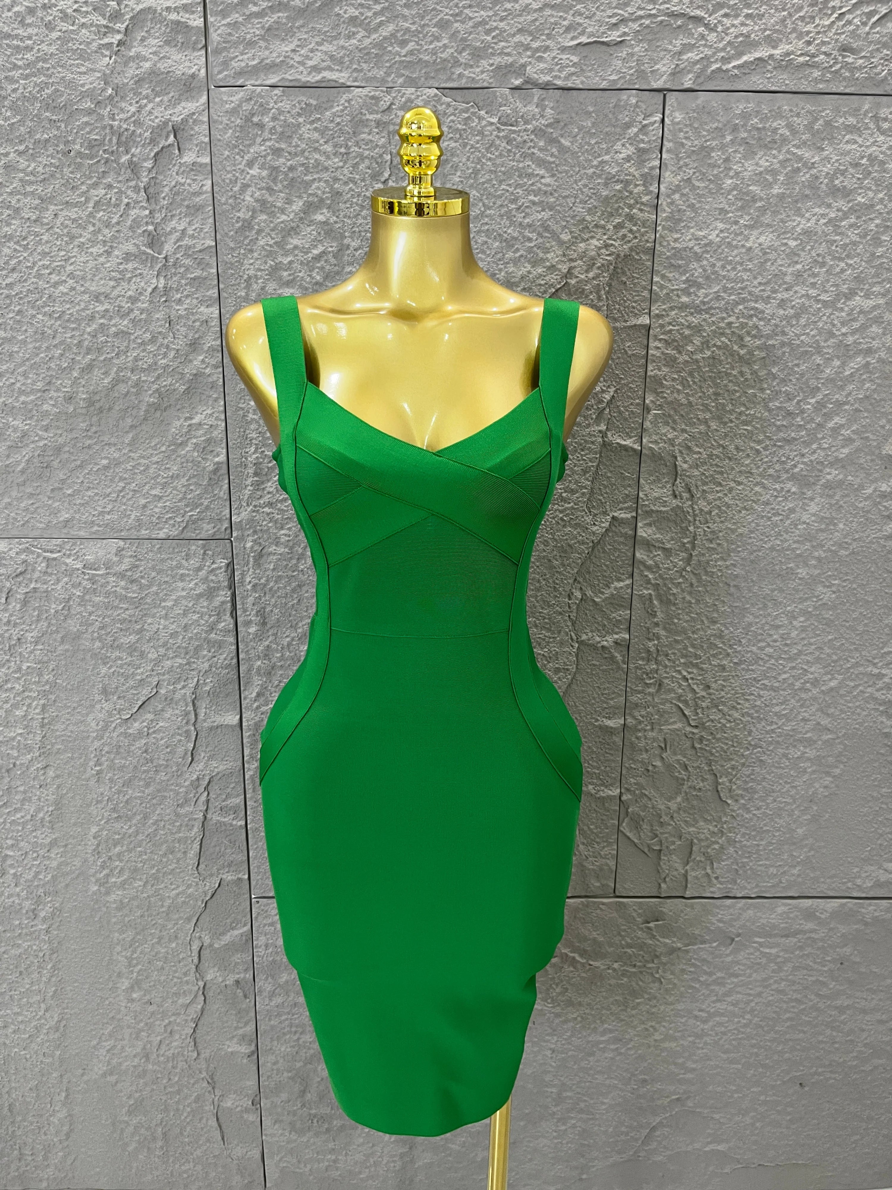 Elegant Sweetheart Neck Bandage Dress Crisscross Bust Slim Fit Midi Evening Banquet Formal Dinner Wedding Guest Cocktail Outfit