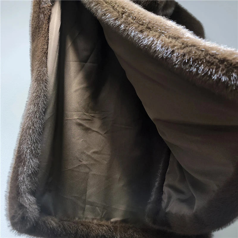 Autumn Winter New High Quality Soft Fur Vest For Women Imitation Mink Fur Sleeveless Fur Tank Top Female 11A07795