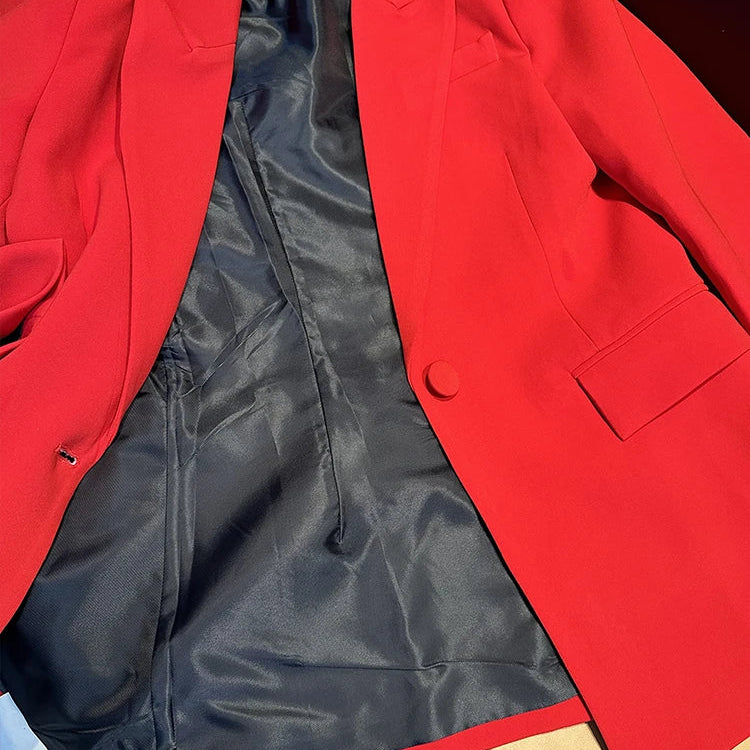 Clearance Sale Price Blazer S-XXXL Red White Black Purple Fashion Women's Blazer Outfit