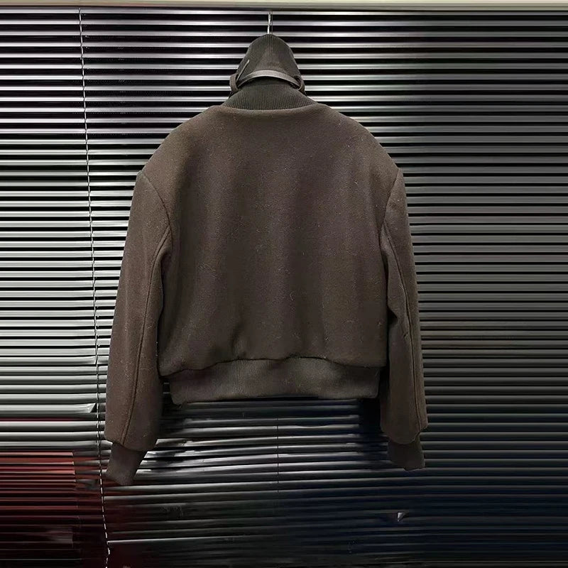 Autumn Winter New Fashion Plush Reversible Warm Print Stand Collar Short Jacket For Women High Street Coat 11A07888