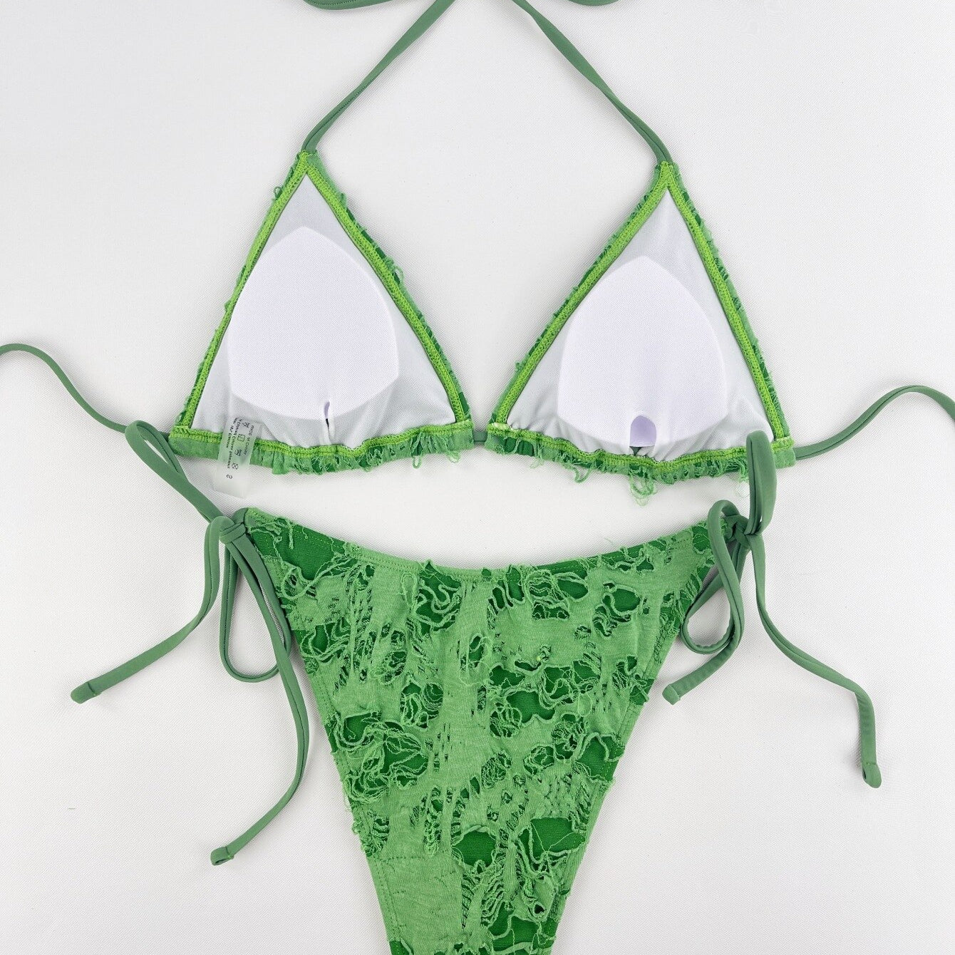 Sexy Hole Mini Bikinis Bandage Bikini Set 2024 New Swimwear Women Swimsuit Female Bather Two-pieces Bathing Suit Swim