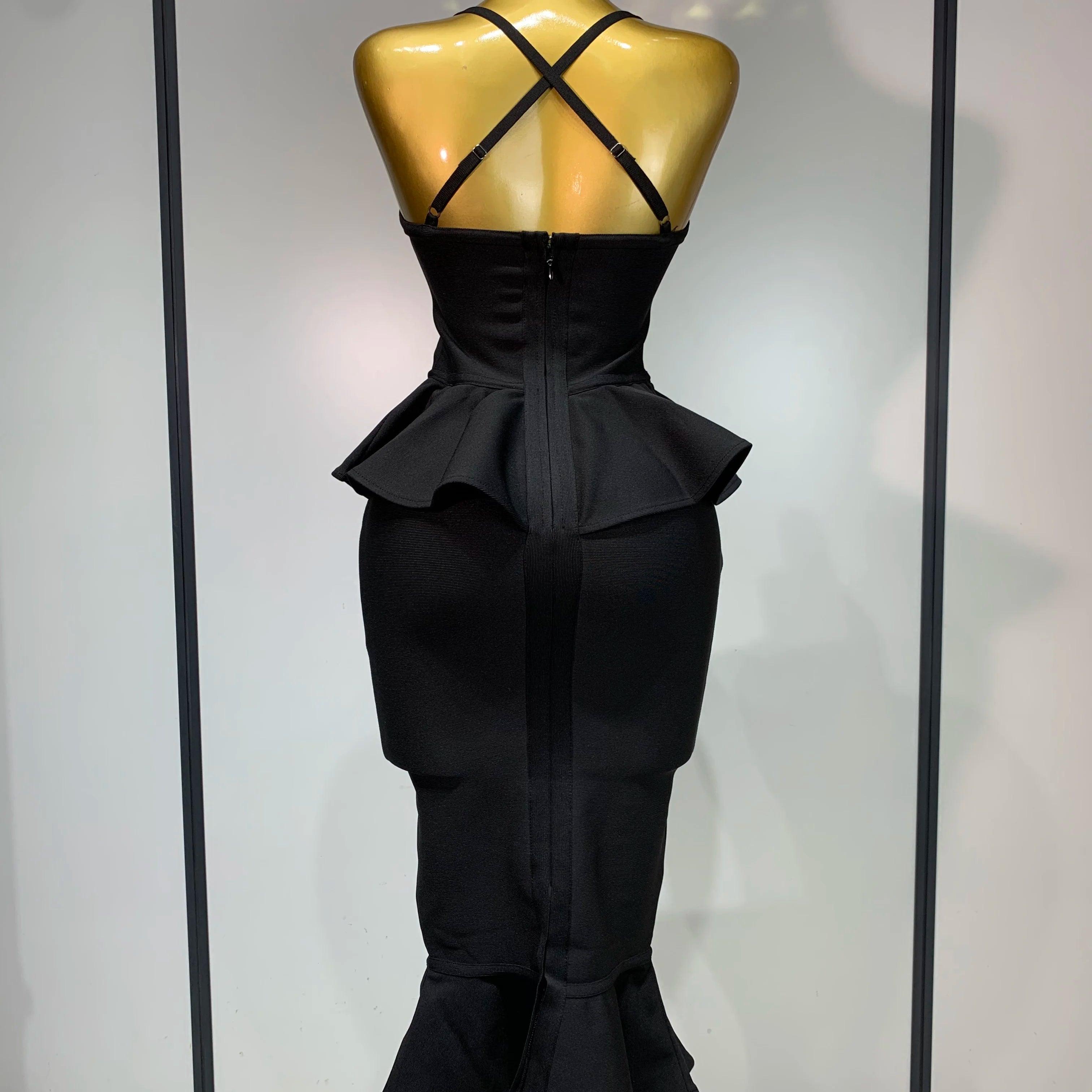 Women Sexy Backless Tierred Bodycon Bandage Dress 2025 Celebrity Elegant Evening Party Club Wedding Dress Birthday Vestido