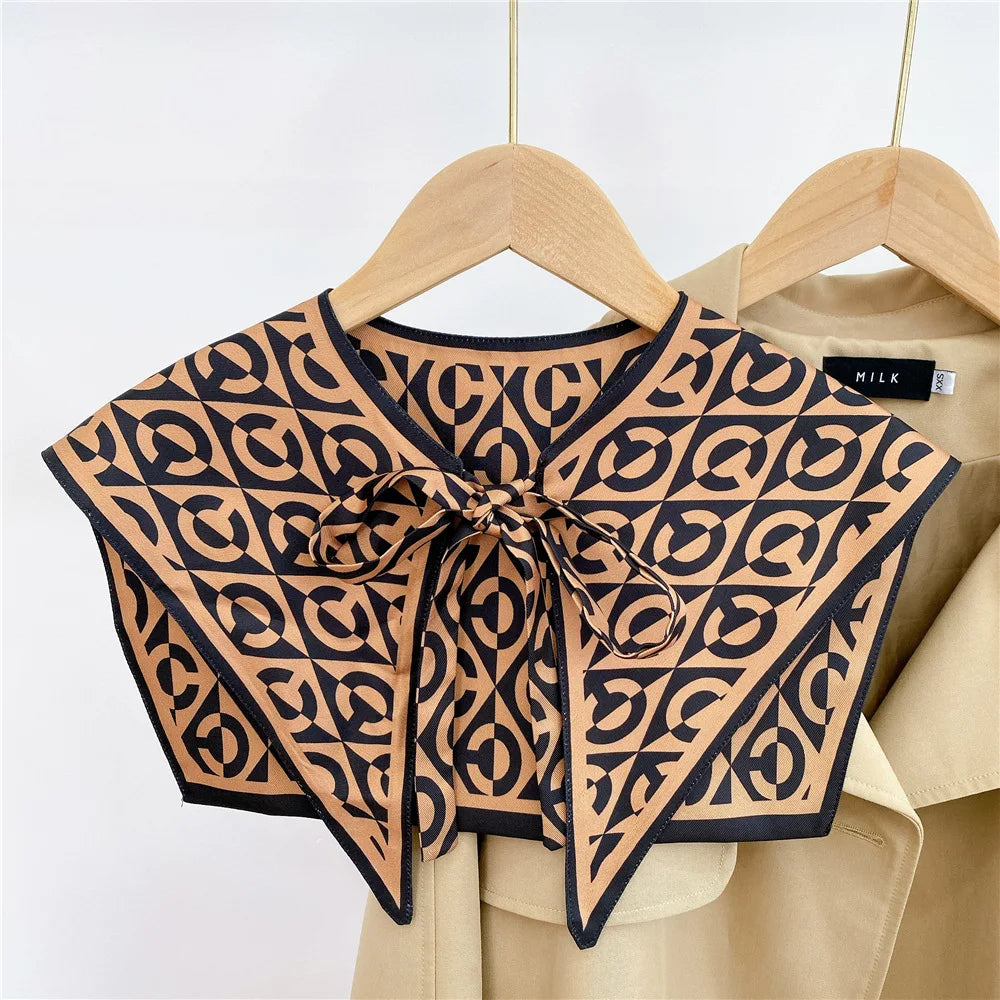 Capes New Style Shoulder Scarf Shawl Women False Collar Air Conditioning Room Shawl Decoration With Knotted Scarf Cloak 3 One Size