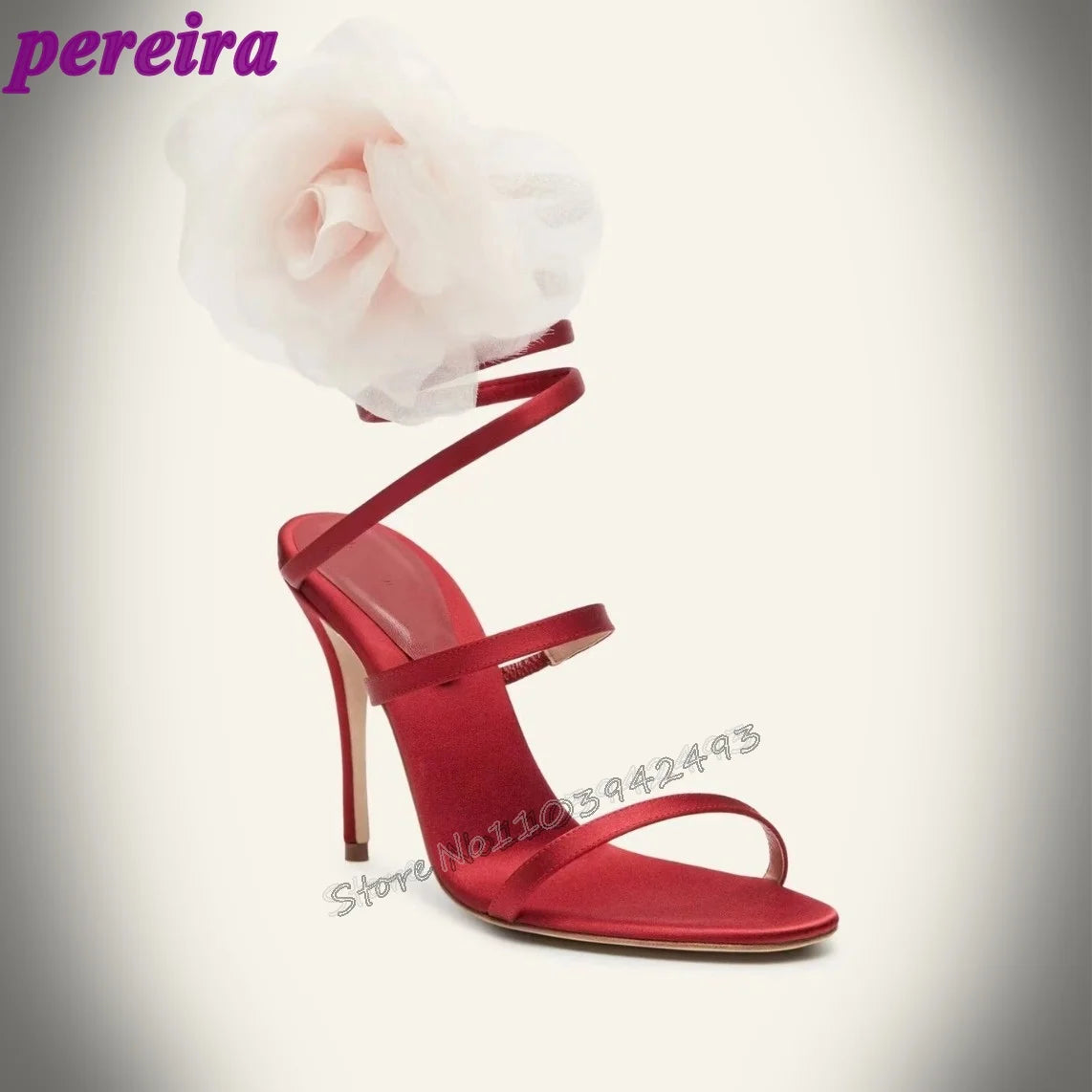 Elegant Women's High Heel Sandals with Open Toe and Ankle Strap Fashionable Female Footwear for Summer Parties and Special Occas