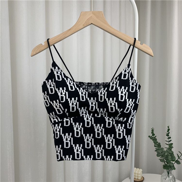 Y2k Tops Women Corset Top Korean Fashion Leopard Crop Top Camis Streetwear Sexy Tank Top Coquette 2024 Summer New WB Black One size(40-65 kg)