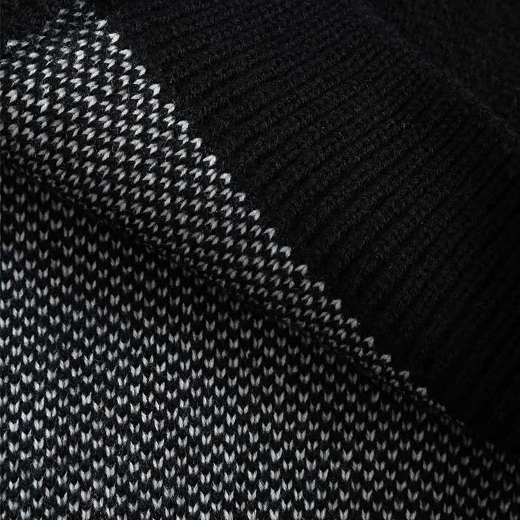 ZAFUL Men's Sweater Cardigan for Halloween Skeleton Pattern Button Fly Cardigans Autumn Winter V-Neck Long Sleeves Sweater Coats