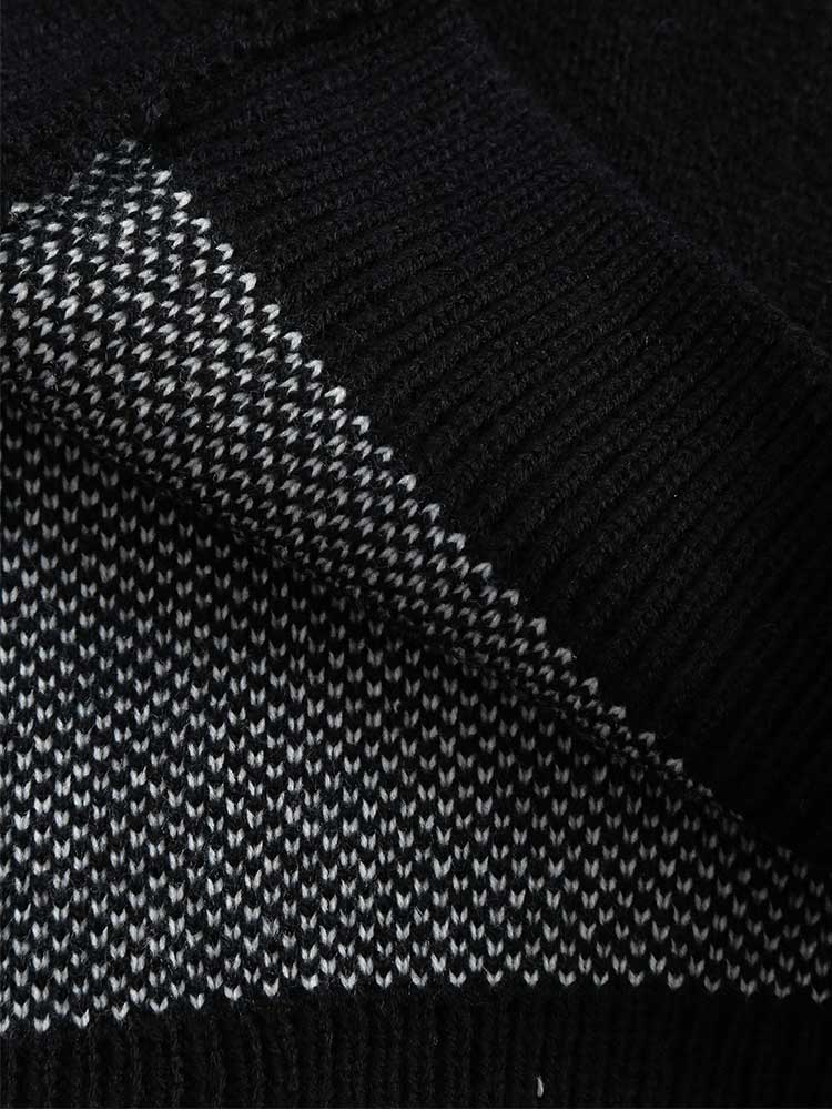 ZAFUL Men's Sweater Cardigan for Halloween Skeleton Pattern Button Fly Cardigans Autumn Winter V-Neck Long Sleeves Sweater Coats