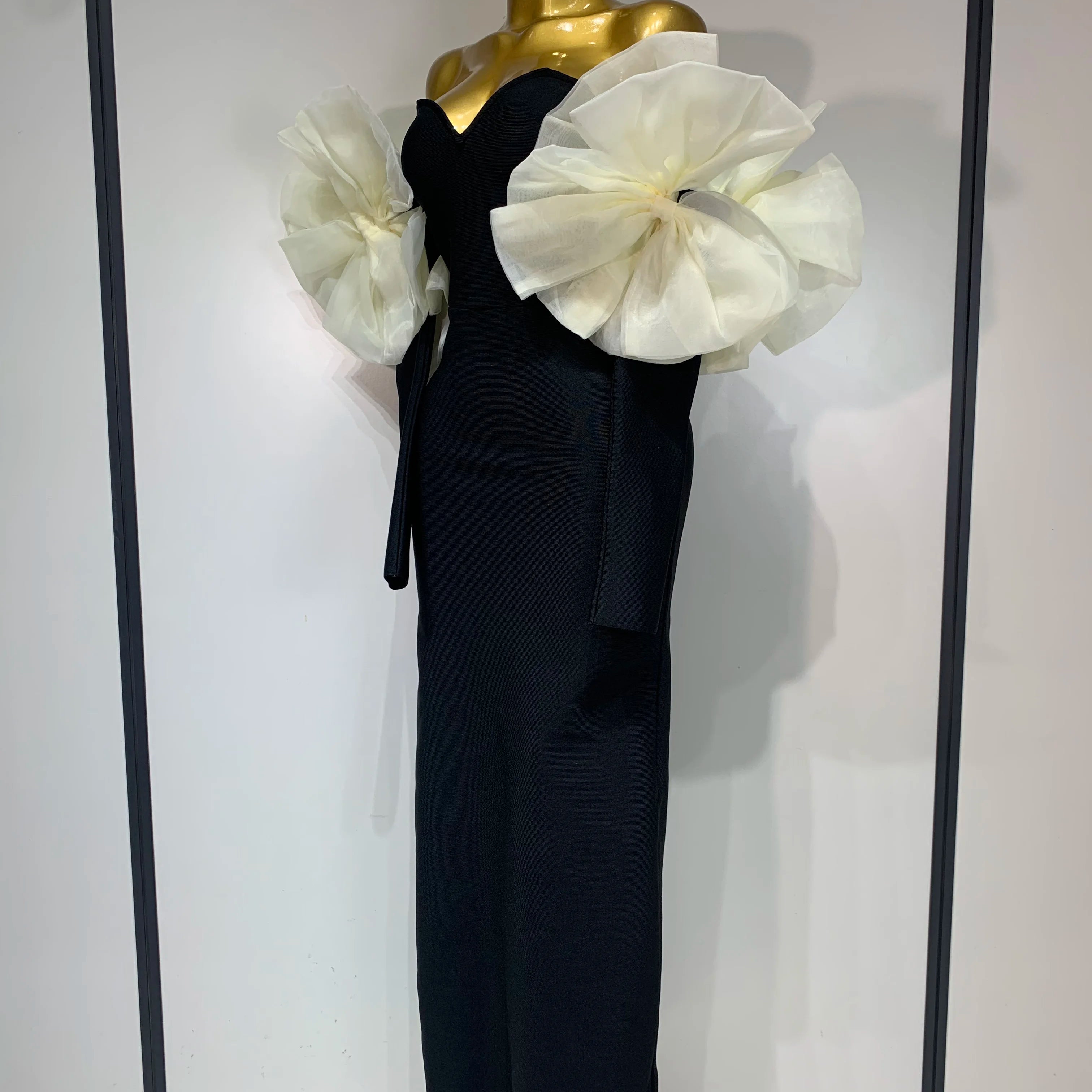 Women Sexy Off Shoulder Bodycon Bandage Dress 2025 Long Sleeved Celebrity Elegant Backless Dress Luxury Birthday Dresses