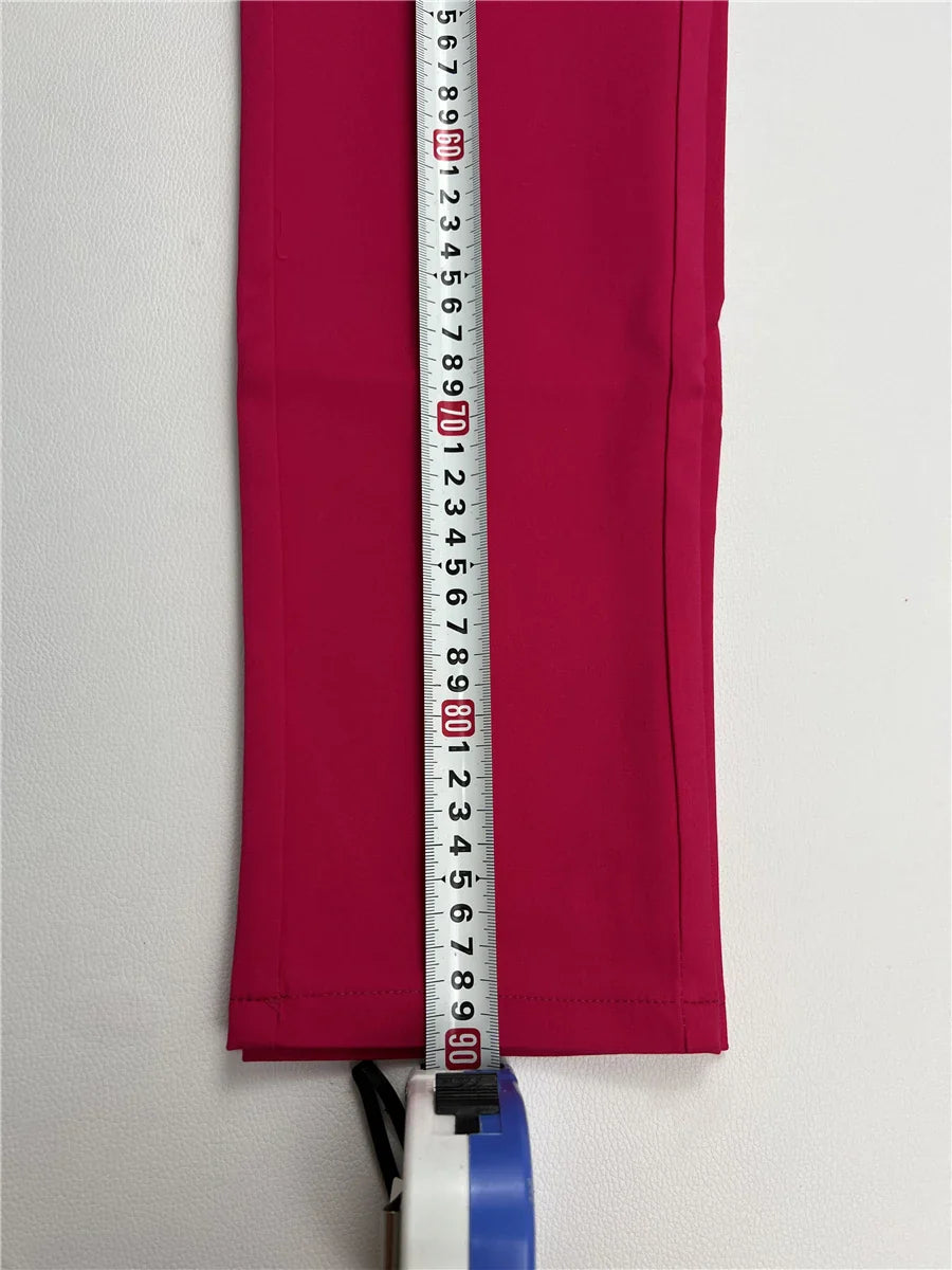 S-4xl Big Size Office Pencil Pants Womens Formal New Elegant OL Work Pantalones Elastic Cotton Slim Ankle-length Trousers