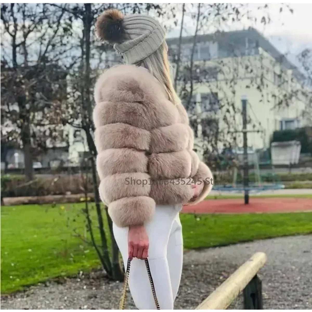 Women's Fashion Faux Fur Coat Super Hot Autumn Winter Women Short Faux Fox Fur Fluffy Jacket High Quality 5xl Ladies Furry Coats