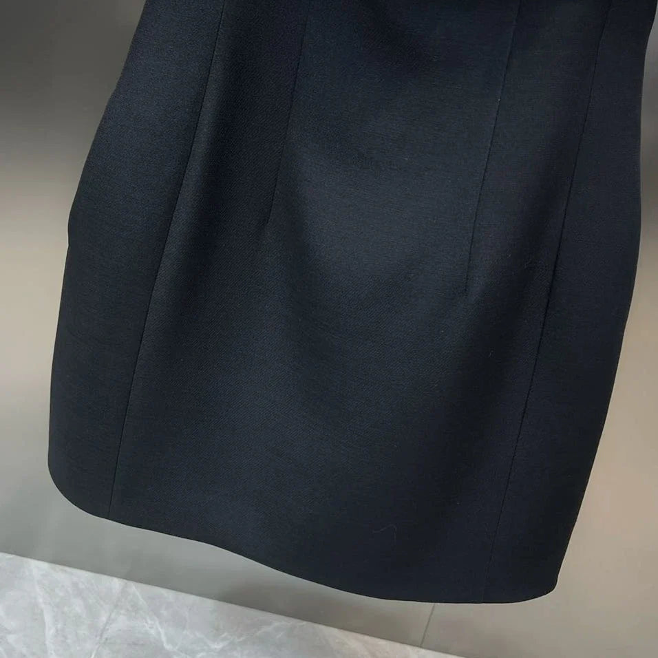 PREPOMP Spring Sleeveless Petals Appliques Design Contrast Color Slim Waist Short Dress Women GM986