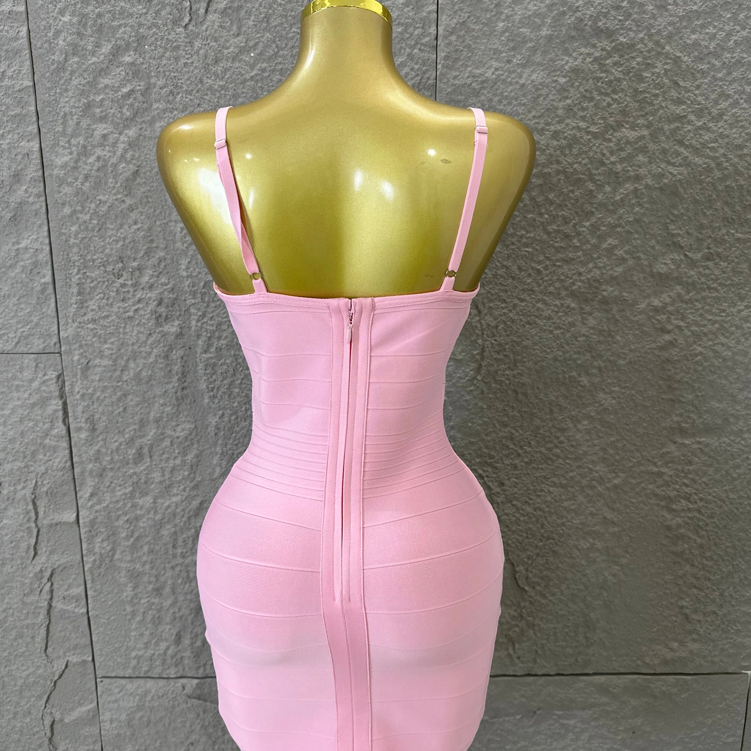 Chic Burgundy Bandage Mini Dress Women Spaghetti Strap Square Neck Bodycon Formal Event Casual Wear Costume