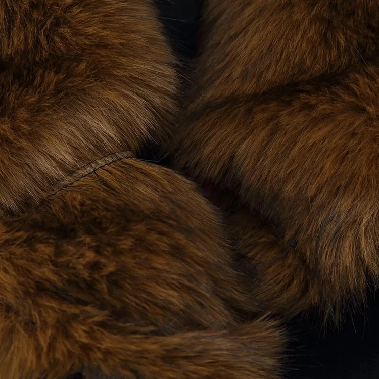 Women New Elegant Faux Fur Coat Women Lace Up Lapel Full Sleeves Fluffy Jackets Fashion Warm Outwears Lady