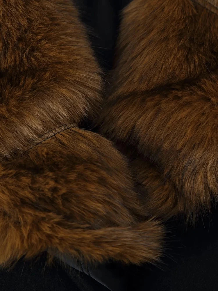 Women New Elegant Faux Fur Coat Women Lace Up Lapel Full Sleeves Fluffy Jackets Fashion Warm Outwears Lady