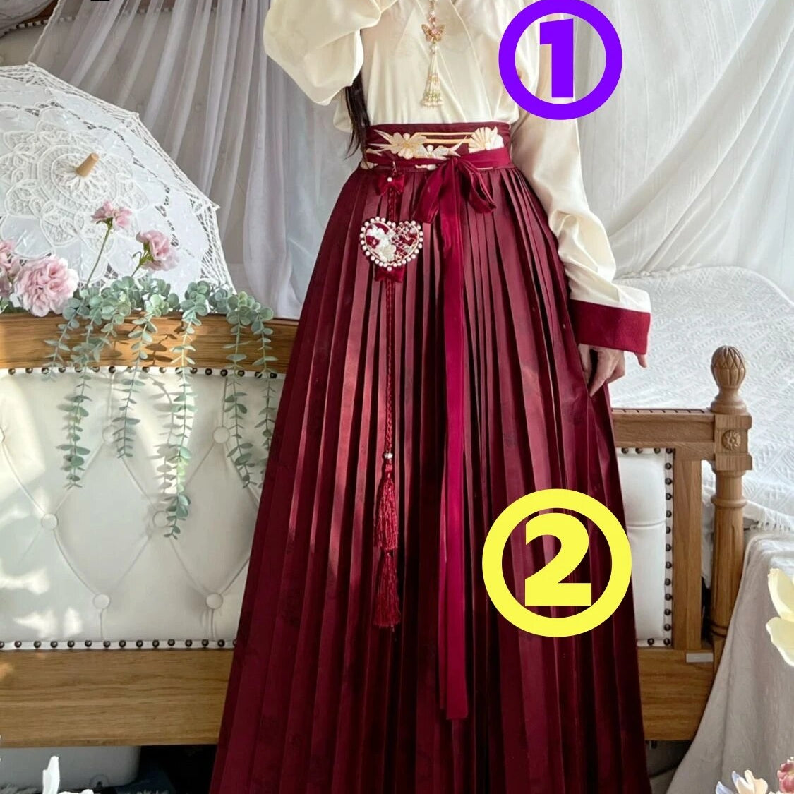 Winter Original Song Dynasty 2024 Hanfu Woolen Sweater Thickened Double-breasted Long Jacket Women Longuette for Girls and Women 2pcs hanfu