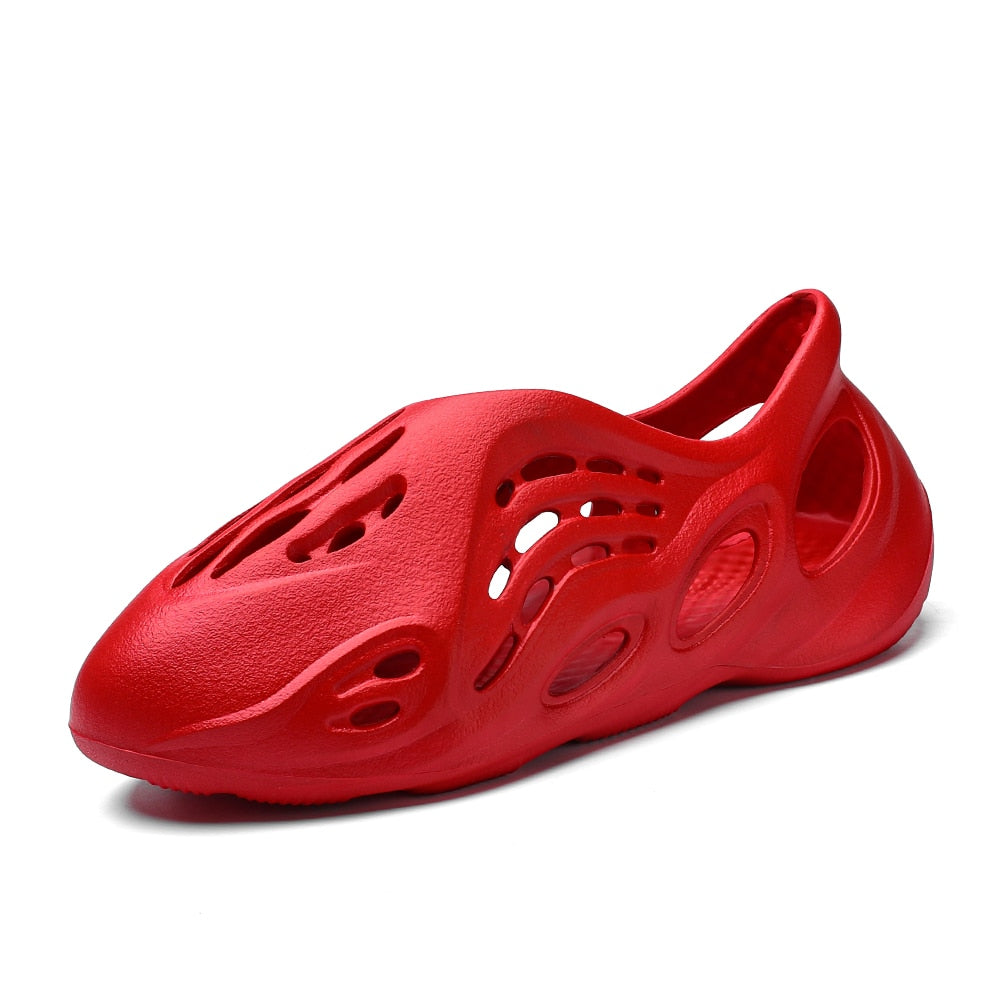 Summer Coconut Cave Women Shoes Fashion Hollow White Beach Sandals Casual Beach Ladies Shoes Woman Slippers Zapatos Mujer Red