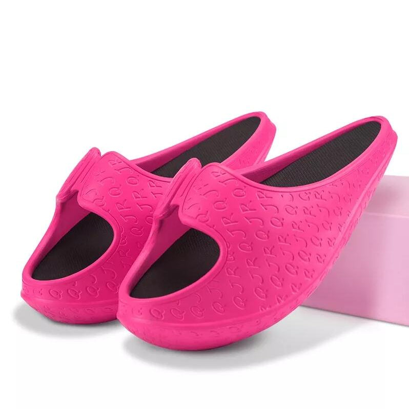 Women's Slippers Body-shaping stretched Summer Shoes Fitness Slides Shoe Female EVA Lose-weight Sandals Rocking Slipper Rose Red