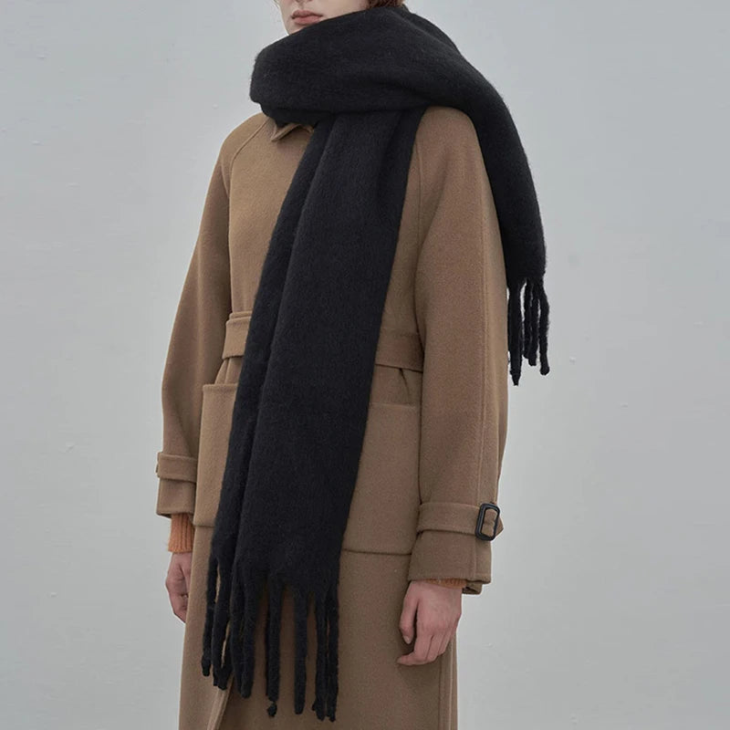 Winter Plaid Vintage Scarf Women Men Preppy Scarves Warm Pashmina Foulard Bufanda Male Mujer Thick Wrap Shawl 7 one size CN | >8Y