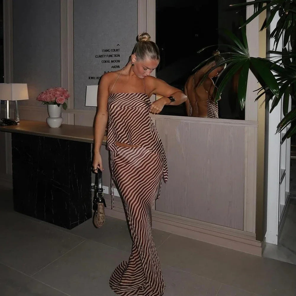 Vintage Zebra Printing Bikini Set For Women Fashion Bathing Suit Beachwear Cover Ups Suits Summer Lady Beach Vocation Wear 2025 WD7849K1