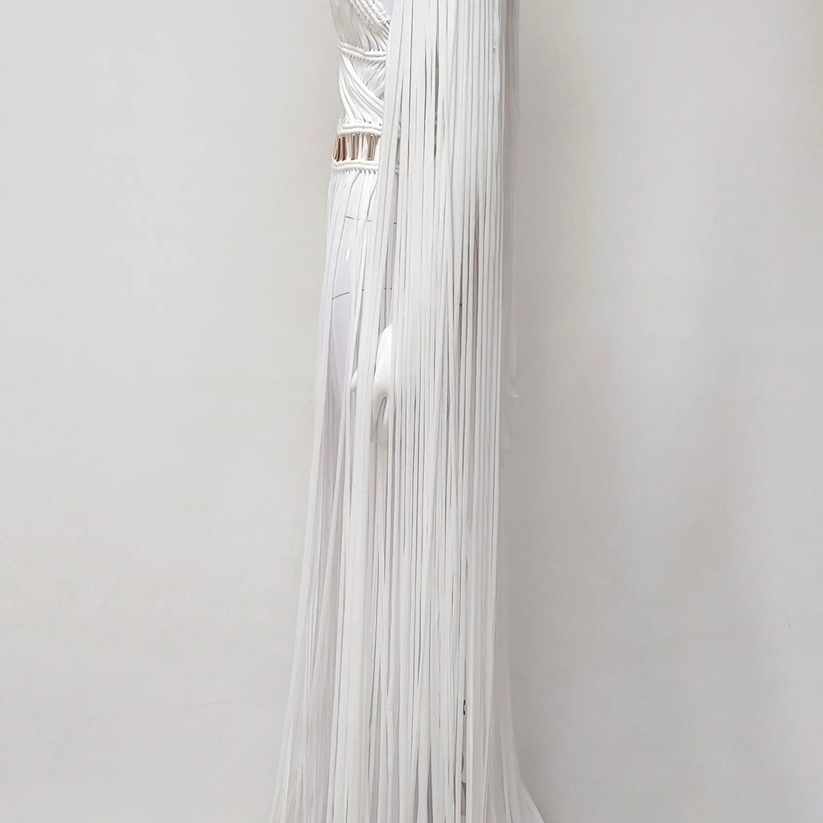 INS Best Selling Women Sexy Tassels Long Dress Bar Singer Celebrate Nightclub Dress Beach Vacation Party Dress High Quality