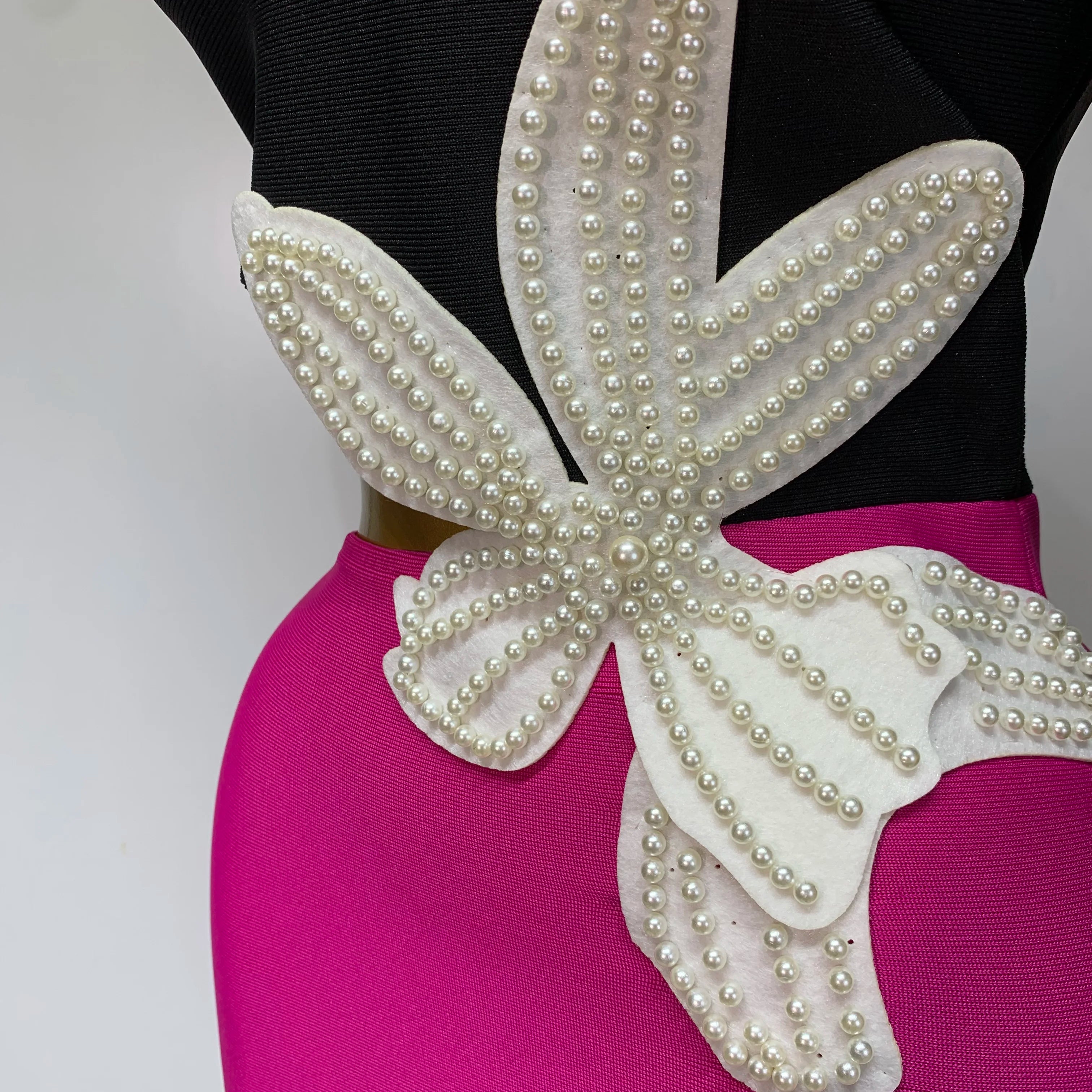 Women Sexy Single shoulder long sleeved Beading Bodycon Bandage Dress 2025 Celebrity Elegant Evening Luxury Dress Club Outfit