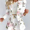 Unique Parts Small Suit Long Sleeve Solid Color Top and Mini Skirt Two Piece Suit Women's Skirt Suit Set Winter Suit for Women