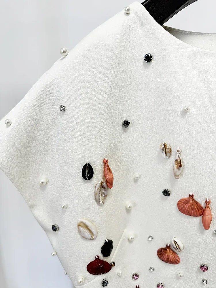 New Spring Colorful Rhinestones Women Batwing Sleeve O-Neck 2 Pieces Bodycon Long Set Elegant Evening Party Celebrate Women Set