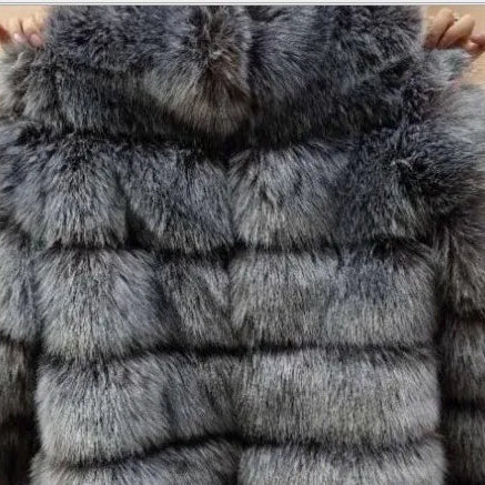 XS-6XL Mink Coat Winter Black White Faux Fur Coat Woman Elegant Fluffy Faux Fur Jacket Top Short Fur Coats Woman Clothing 5