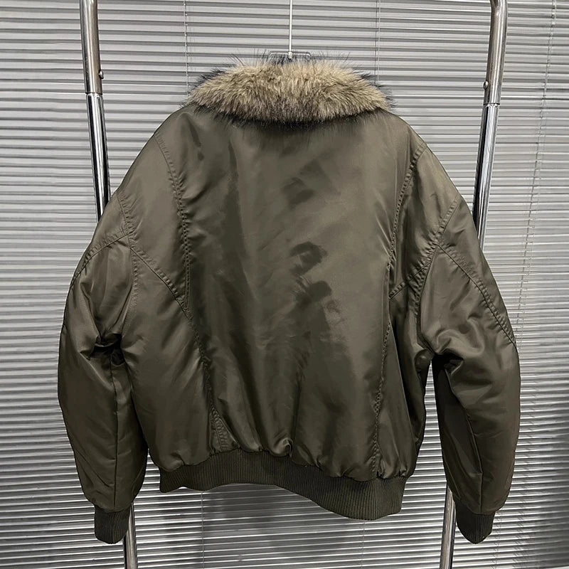 Autumn Winter New Fur Collar Cotton-padded Jacket For Women Loose Casual Short Warm Coat Female Trend 11A07564