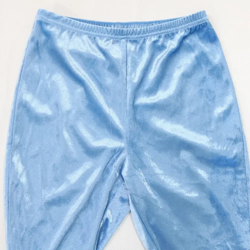 2024 Fall Women Set Velvet Diamonds Hot Rhinestones Strapless Top + Pencil Pants Suit Sets Two 2 Piece Set Party Outfits