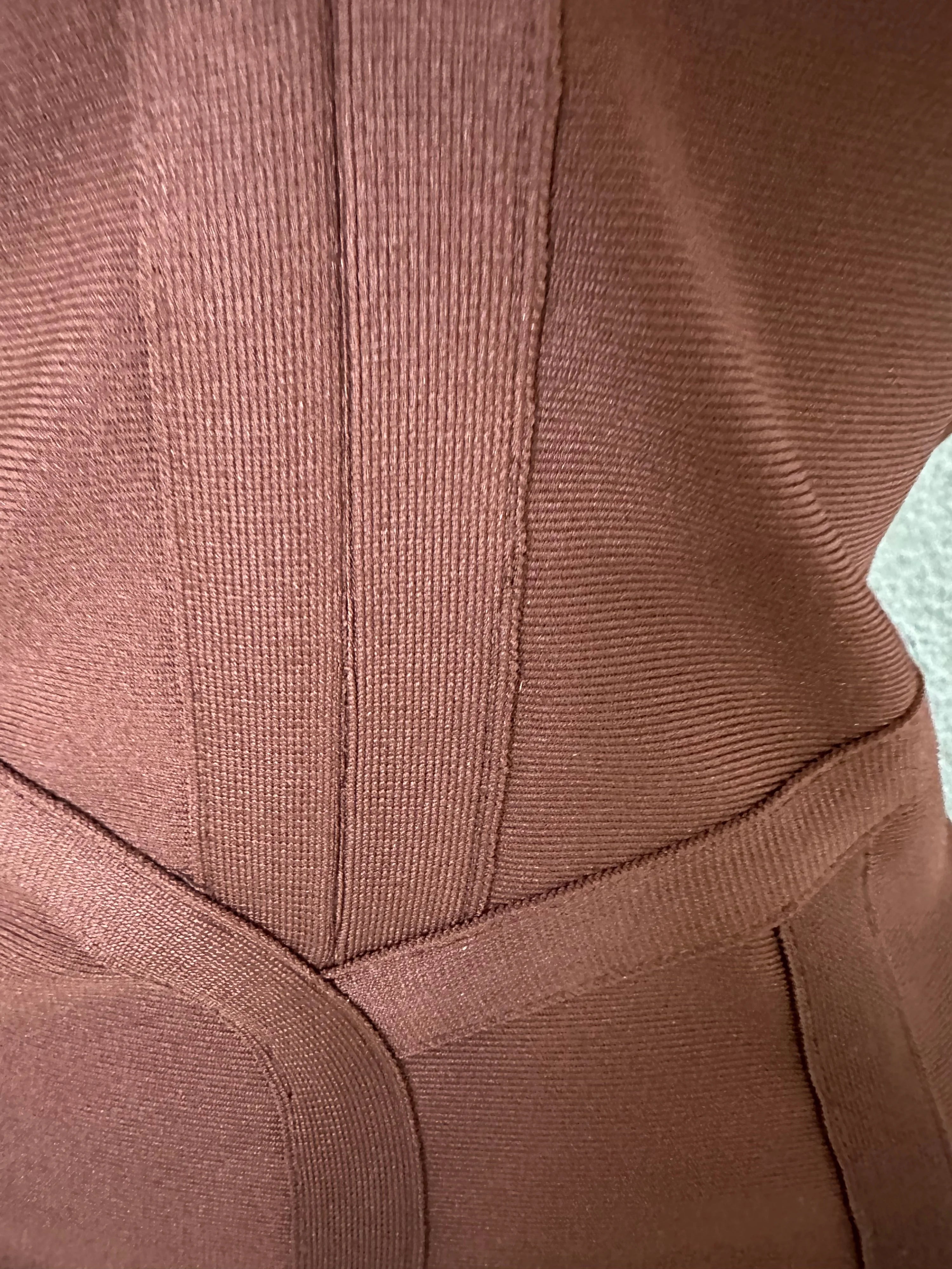 Elegant 2026 Brown Bandage Midi Dress Women Sexy Halter Neck Deep V Bodycon Evening Party Costume Cocktail Party Costume