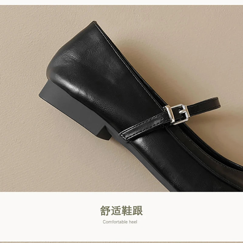 New spring women's shoes Fashionable design Marie-Jane shoes Women's casual high heels and boat shoes Office and party wear