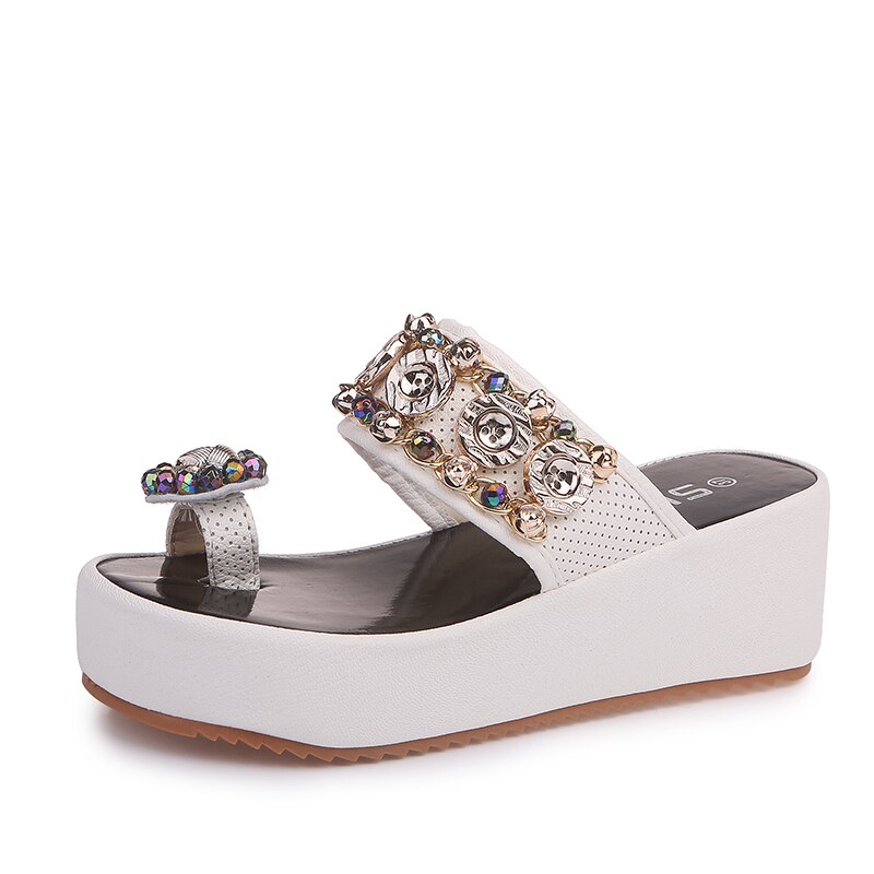 Women shoes Platform Gladiator Sandals Women Summer wedges slipper crystal Sandal Flat Platform summer women Slipper m325