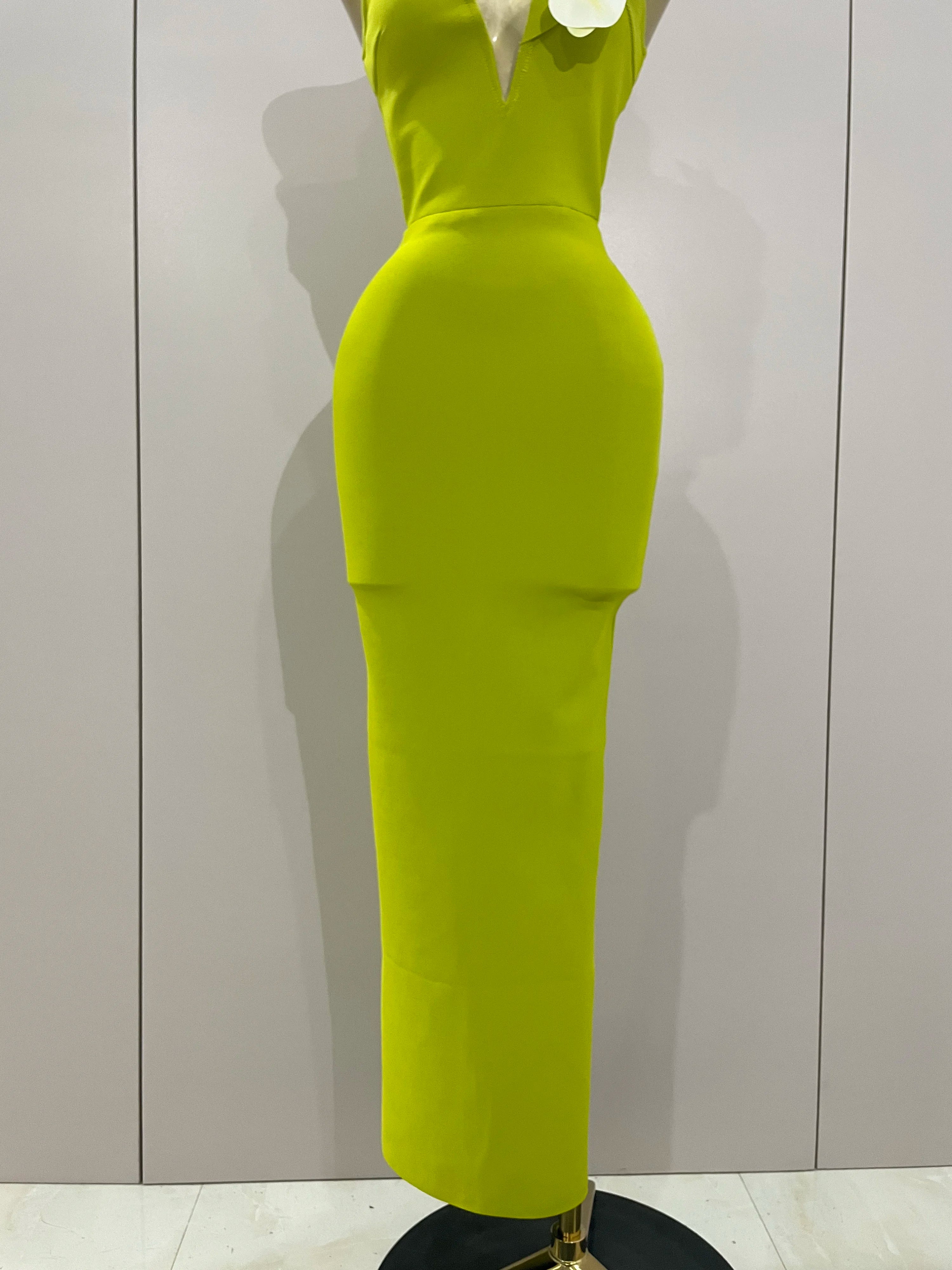 New Designer Bodycon Bandage Luxury Birthday Party Dress Women Elegant V Neck Appliques Maxi Long Celebrity Evening Prom Gowns