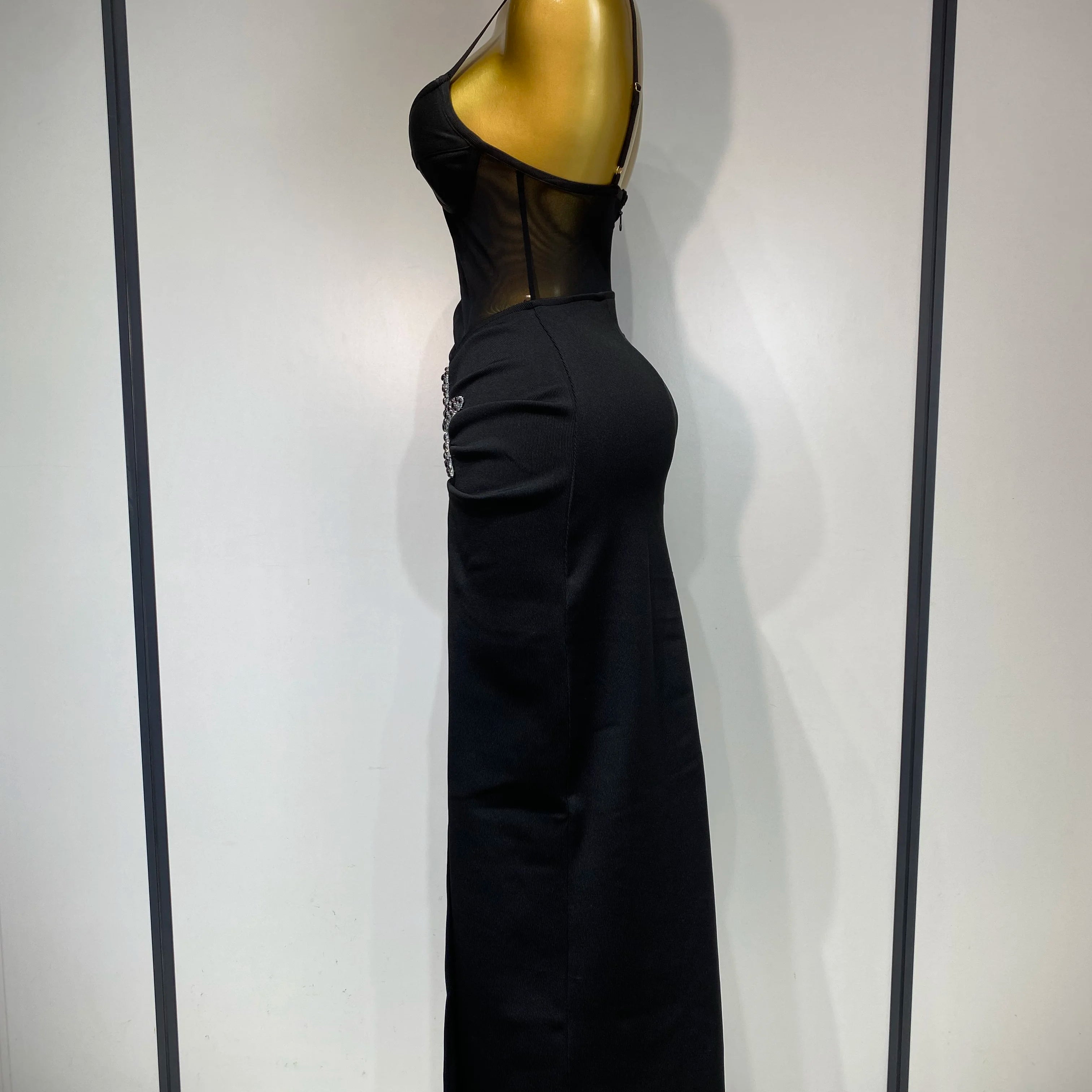 Sexy Long Dress Starfish Decoration Bandage Dress Women 2025 Elegant Style Fashion Evenig Party Luxury Birthday Prom Gowns